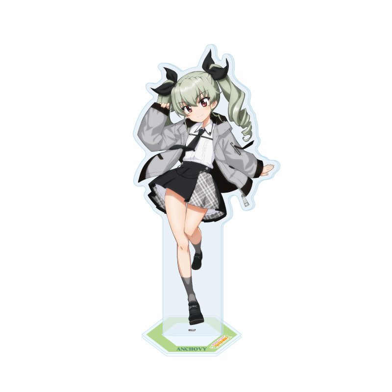 アクリルスタンド ガールズ&パンツァー もっとらぶらぶ作戦です! 30 アンチョビ 制服アレンジVer.(描き下ろしイラスト) (Acrylic Stand "GIRLS und PANZER: Motto Love Love Sakusen Desu!" 30 Anchovy School Uniform Arranged Ver. (Original Illustration))