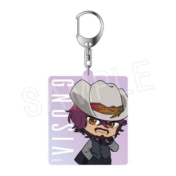 グノーシア オーロラアクリルキーホルダー 黒スーツVer. ジョナス ("GNOSIA" Aurora Acrylic Key Chain Black Suit Ver. Jonas)