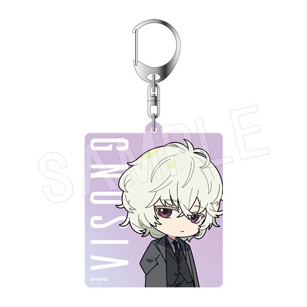 グノーシア オーロラアクリルキーホルダー 黒スーツVer. レムナン ("GNOSIA" Aurora Acrylic Key Chain Black Suit Ver. Remnan)