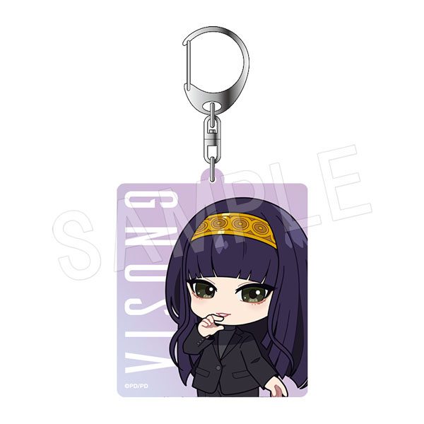 グノーシア オーロラアクリルキーホルダー 黒スーツVer. 夕里子 ("GNOSIA" Aurora Acrylic Key Chain Black Suit Ver. Yuriko)
