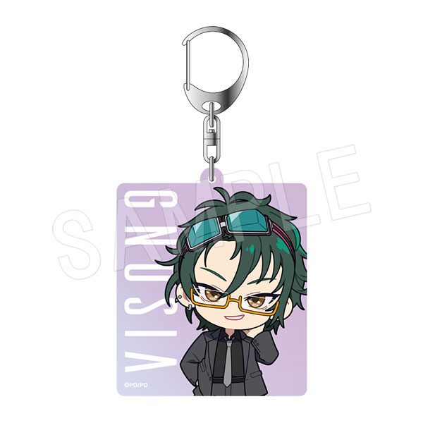 グノーシア オーロラアクリルキーホルダー 黒スーツVer. 沙明 ("GNOSIA" Aurora Acrylic Key Chain Black Suit Ver. Sha-Ming)