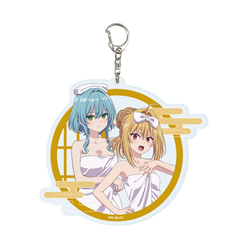 デカアクリルキーホルダー ひきこまり吸血姫の悶々 02 集合デザイン タオルVer.(描き下ろしイラスト) (Deka Acrylic Key Chain "The Vexations of a Shut-In Vampire Princess" 02 Group Design Towel Ver. (Original Illustration))