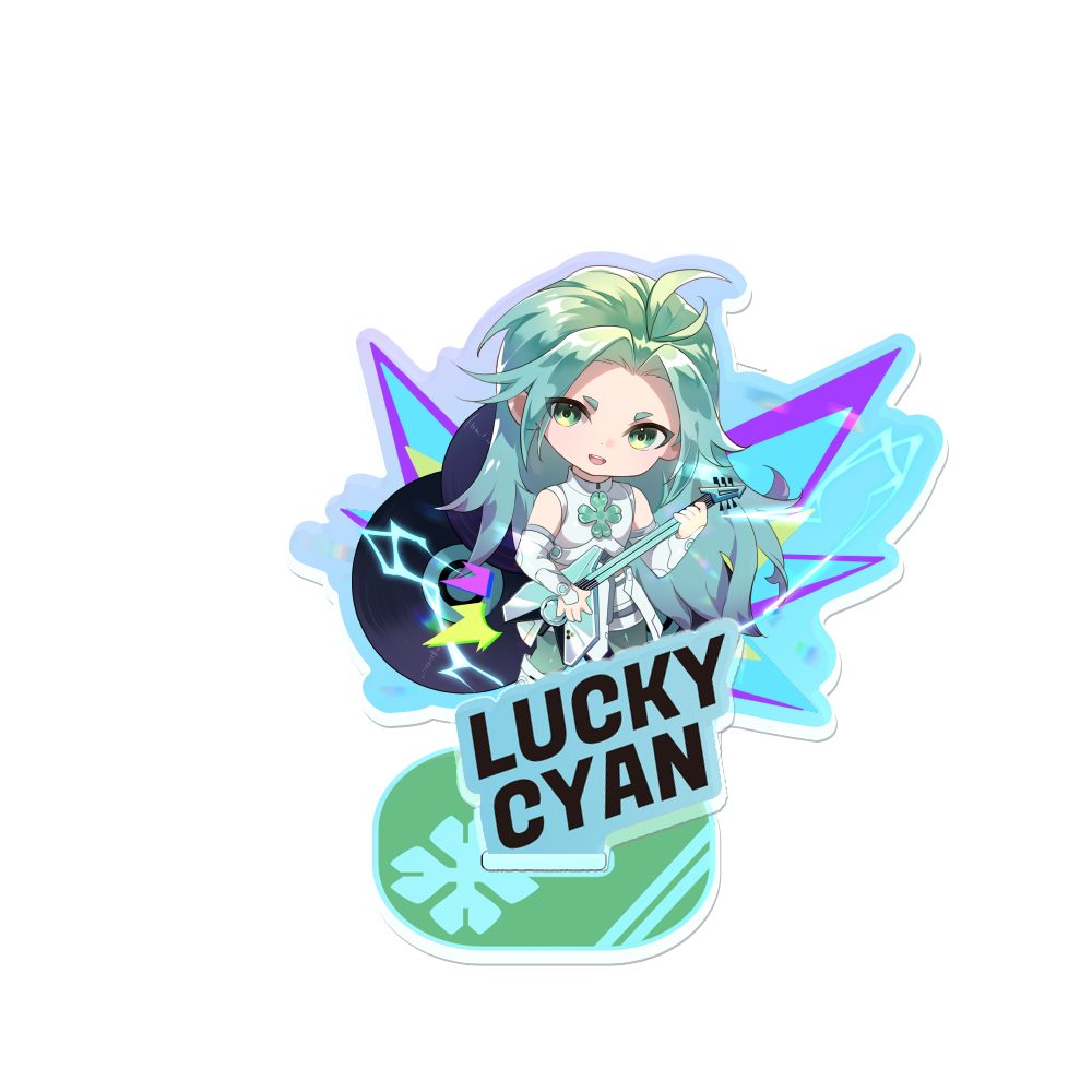 TO BE HERO X オーロラアクリルキャラスタンド ラッキーシアン ("To Be Hero X" Aurora Acrylic Chara Stand Lucky Cyan)