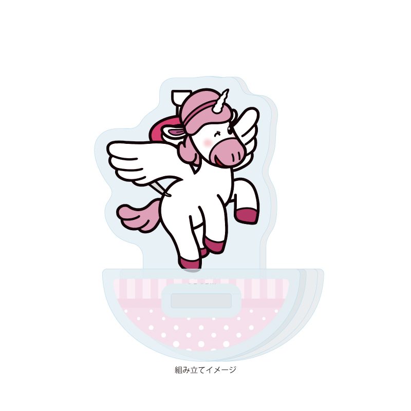 ゆらゆらアクリルスタンド たべっ子どうぶつ THE MOVIE 03 ぺがさすちゃん(描き起こしイラスト) (Yurayura Acrylic Stand "Tabekko Doubutsu THE MOVIE" 03 Pegasus (Original Illustration))