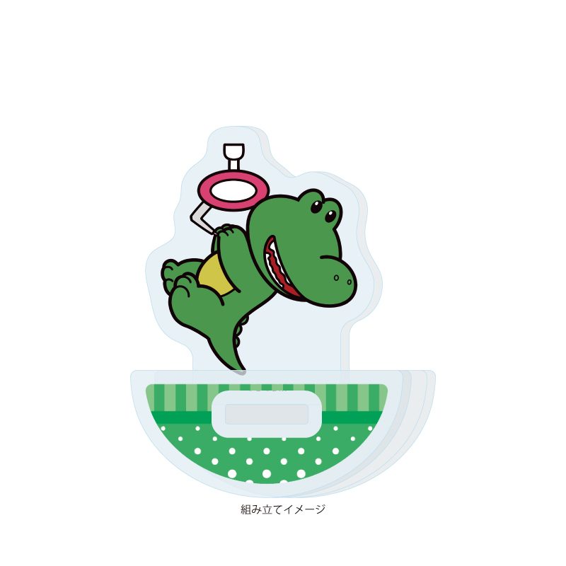 ゆらゆらアクリルスタンド たべっ子どうぶつ THE MOVIE 09 わにくん(描き起こしイラスト) (Yurayura Acrylic Stand "Tabekko Doubutsu THE MOVIE" 09 Crocodile (Original Illustration))