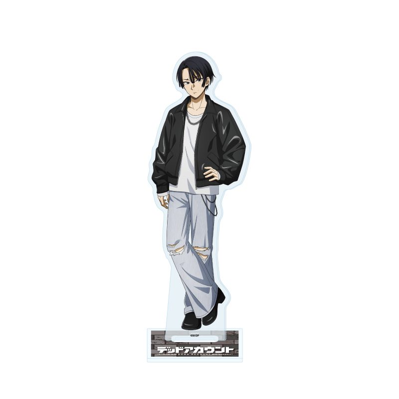アクリルスタンド デッドアカウント 09 霞流括 ストリートファッションVer.(描き下ろしイラスト) (Acrylic Stand "Dead Account" 09 Kasubata Kukuru Street Fashion Ver. (Original Illustration))