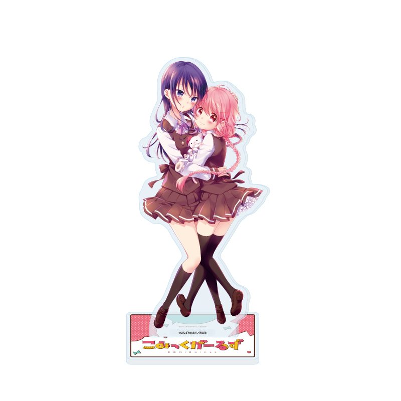 アクリルスタンド こみっくがーるず 07 萌田薫子&色川琉姫(描き下ろしイラスト) (Acrylic Stand "Comic Girls" 07 Moeta Kaoruko & Irokawa Ruki (Original Illustration))