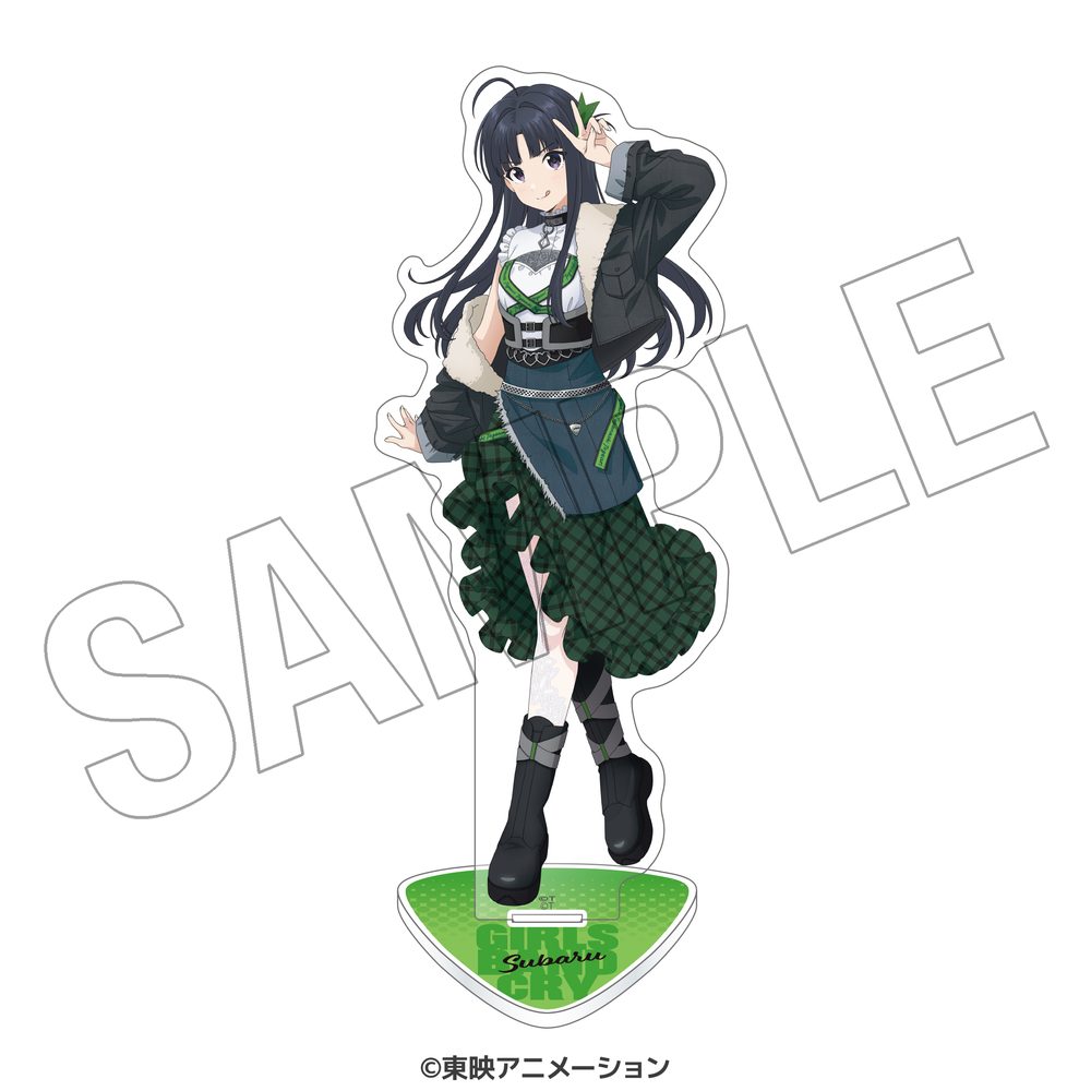 ガールズバンドクライ 描き下ろしアクリルスタンド ステージ衣装風 安和すばる ("Girls Band Cry" Original Illustration Acrylic Stand Stage Costume Style Awa Subaru)