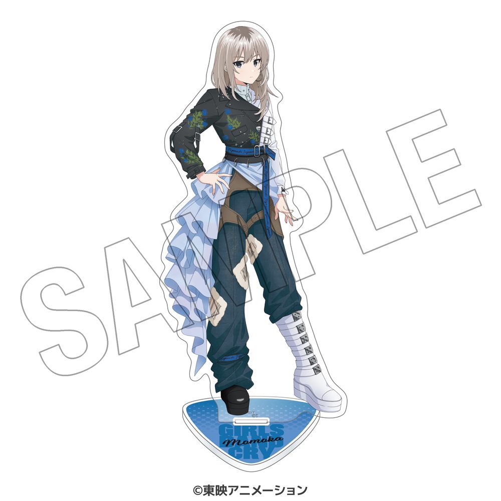 ガールズバンドクライ 描き下ろしアクリルスタンド ステージ衣装風 河原木桃香 ("Girls Band Cry" Original Illustration Acrylic Stand Stage Costume Style Kawaragi Momoka)