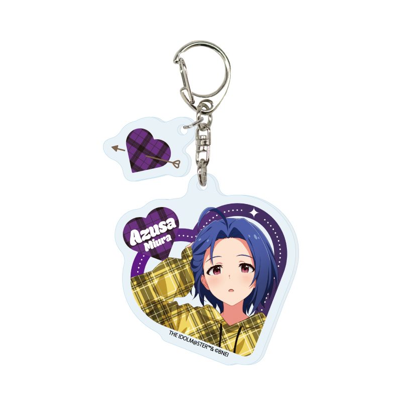 パーツ付きアクリルキーホルダー アイドルマスター ミリオンライブ! 01 三浦あずさA(描き下ろしイラスト) (Acrylic Key Chain with Parts "The Idolmaster Million Live!" 01 Miura Azusa A (Original Illustration))