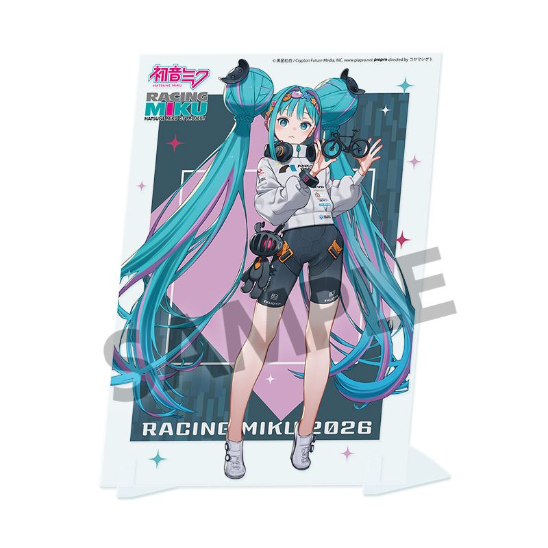 レーシングミク 2026 TEAM UKYO 応援 Ver. ビジュアルアクリルプレート (Racing Miku 2026 TEAM UKYO Cheering Ver. Visual Acrylic Plate)