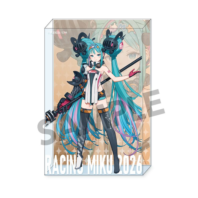 レーシングミク 2026 キービジュアル1 Ver. アクリルブロック (Racing Miku 2026 Key Visual 1 Ver. Acrylic Block)