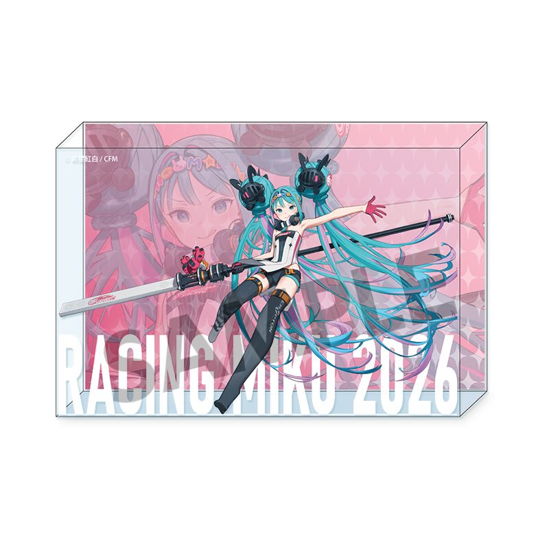 レーシングミク 2026 キービジュアル2 Ver. アクリルブロック (Racing Miku 2026 Key Visual 2 Ver. Acrylic Block)