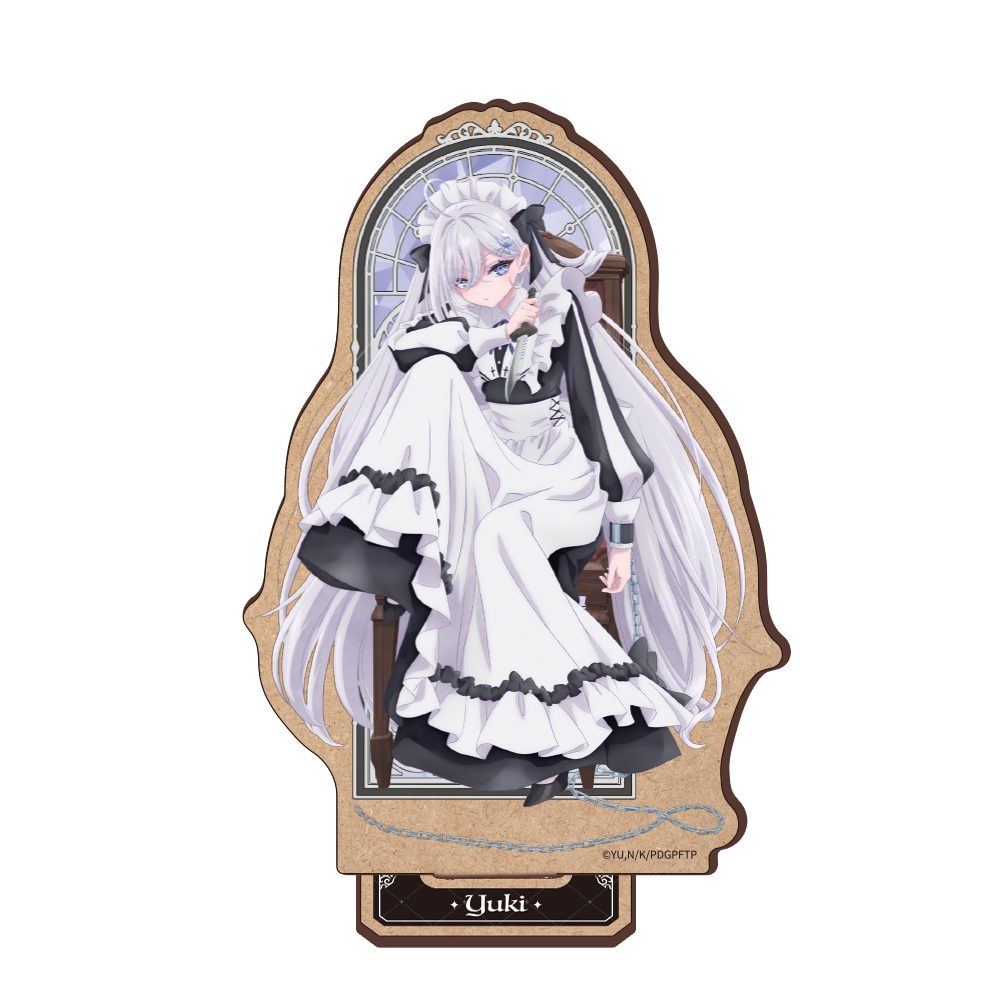 死亡遊戯で飯を食う。 木製キャラスタンド 幽鬼 GHOST HOUSE Ver. ("Playing Death Games to Put Food on the Table" Wooden Chara Stand Yuki Ghost House Ver.)