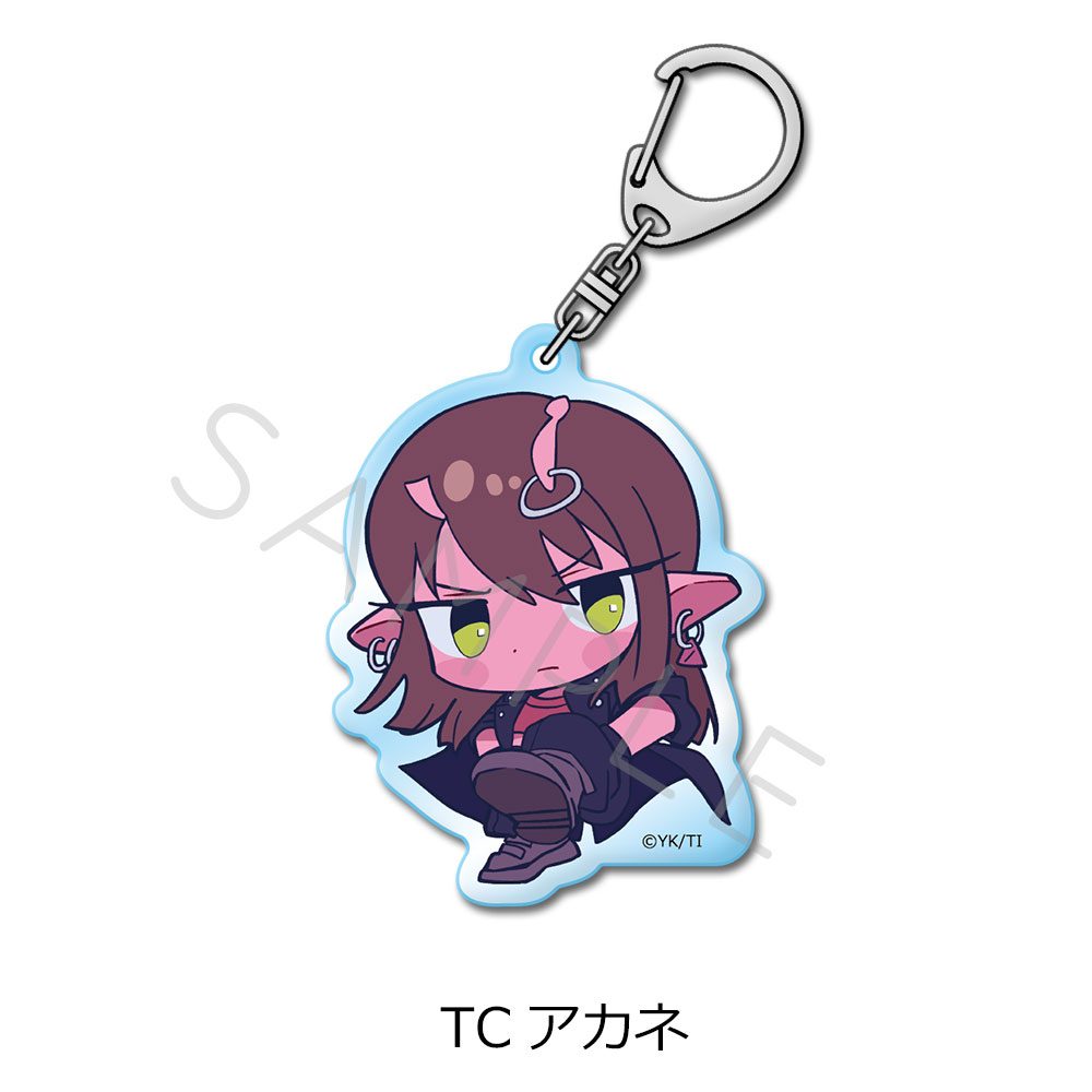 銀河特急 ミルキー☆サブウェイ アクリルキーホルダー ちぽっけ TC アカネ ("MILKY SUBWAY THE GALACTIC LIMITED EXPRESS" Acrylic Key Chain Chipokke TC Akane)