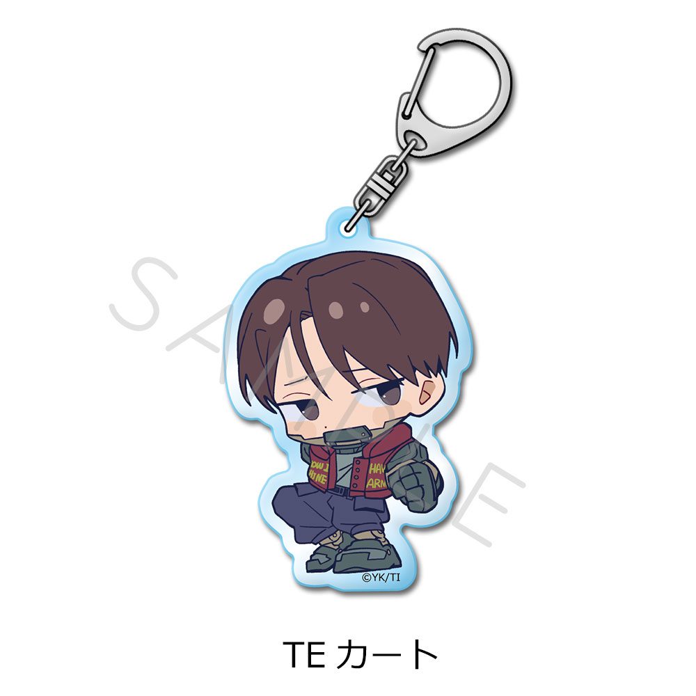 銀河特急 ミルキー☆サブウェイ アクリルキーホルダー ちぽっけ TE カート ("MILKY SUBWAY THE GALACTIC LIMITED EXPRESS" Acrylic Key Chain Chipokke TE Kurt)