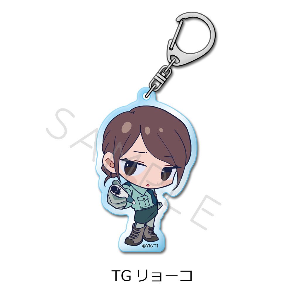 銀河特急 ミルキー☆サブウェイ アクリルキーホルダー ちぽっけ TG リョーコ ("MILKY SUBWAY THE GALACTIC LIMITED EXPRESS" Acrylic Key Chain Chipokke TG Ryoko)