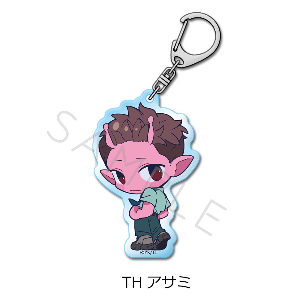 銀河特急 ミルキー☆サブウェイ アクリルキーホルダー ちぽっけ TH アサミ ("MILKY SUBWAY THE GALACTIC LIMITED EXPRESS" Acrylic Key Chain Chipokke TH Asami)