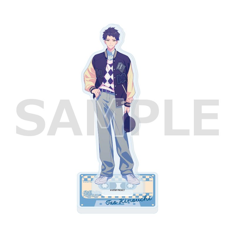 アクリルスタンド 18TRIP 27 木ノ内太緒 ニューレトロVer.(描き下ろしイラスト) (Acrylic Stand "18TRIP" 27 Kinouchi Tao New Retro Ver. (Original Illustration))
