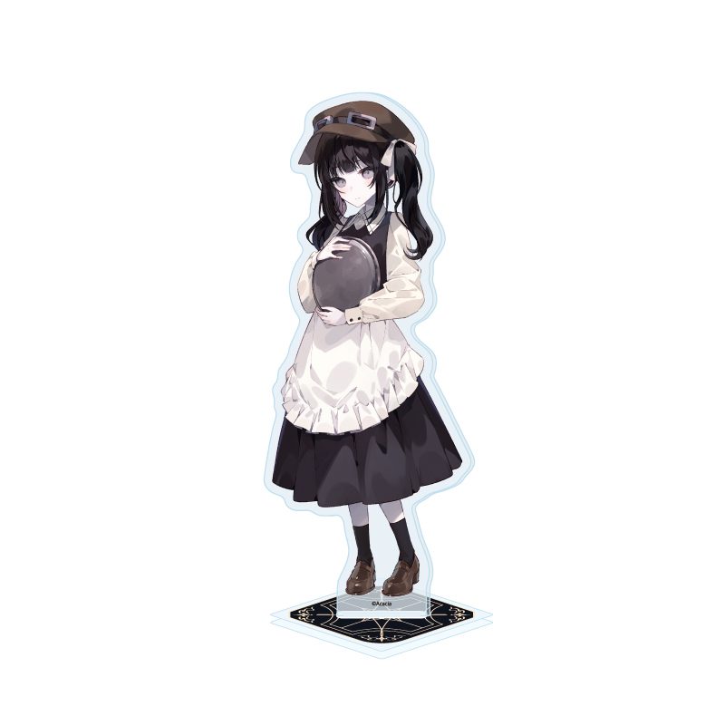 アクリルスタンド 魔法少女ノ魔女裁判 08 黒部ナノカ カフェ店員Ver.(描き下ろしイラスト) (Acrylic Stand "Magical Girl Witch Trials" 08 Kurobe Nanoka Cafe Clerk Ver. (Original Illustration))