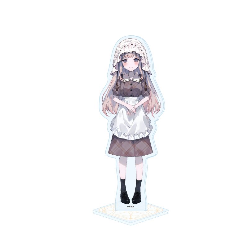 アクリルスタンド 魔法少女ノ魔女裁判 13 氷上メルル カフェ店員Ver.(描き下ろしイラスト) (Acrylic Stand "Magical Girl Witch Trials" 13 Hikami Meruru Cafe Clerk Ver. (Original Illustration))