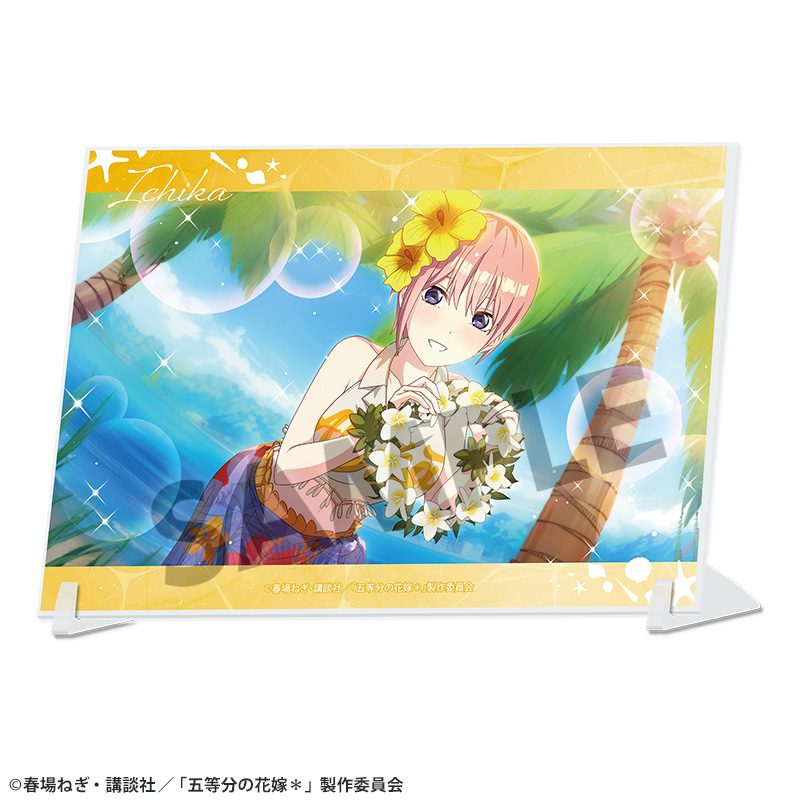 五等分の花嫁* A6ビジュアルアクリルプレート Vol.3 中野一花 ("The Quintessential Quintuplets Specials 2" A6 Visual Acrylic Plate Vol. 3 Nakano Ichika)
