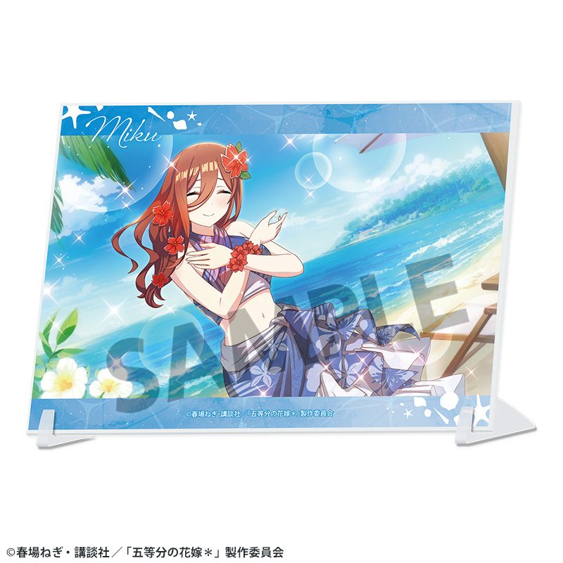 五等分の花嫁* A6ビジュアルアクリルプレート Vol.3 中野三玖 ("The Quintessential Quintuplets Specials 2" A6 Visual Acrylic Plate Vol. 3 Nakano Miku)