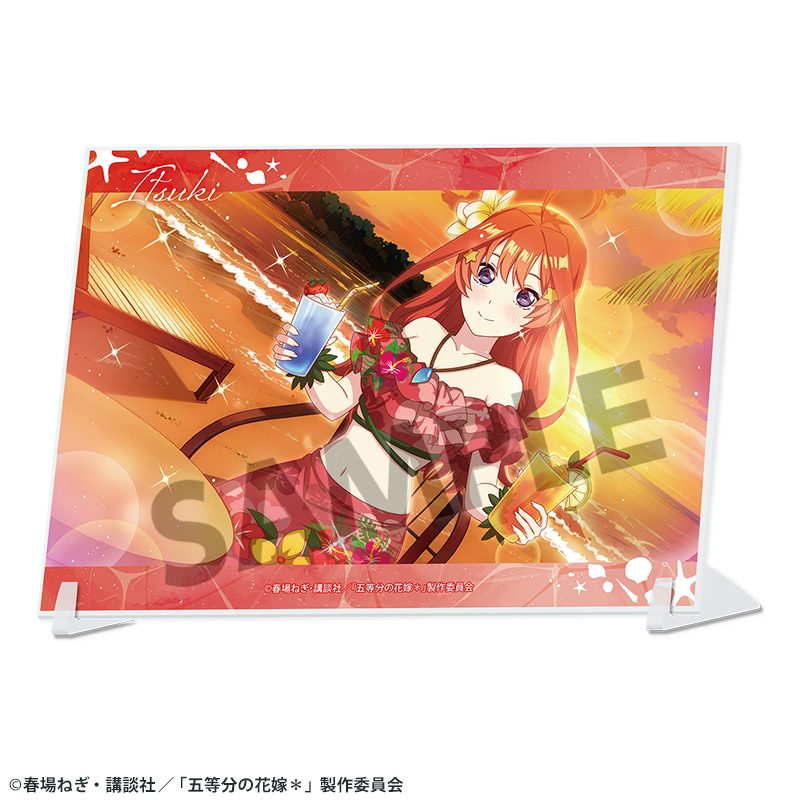 五等分の花嫁* A6ビジュアルアクリルプレート Vol.3 中野五月 ("The Quintessential Quintuplets Specials 2" A6 Visual Acrylic Plate Vol. 3 Nakano Itsuki)