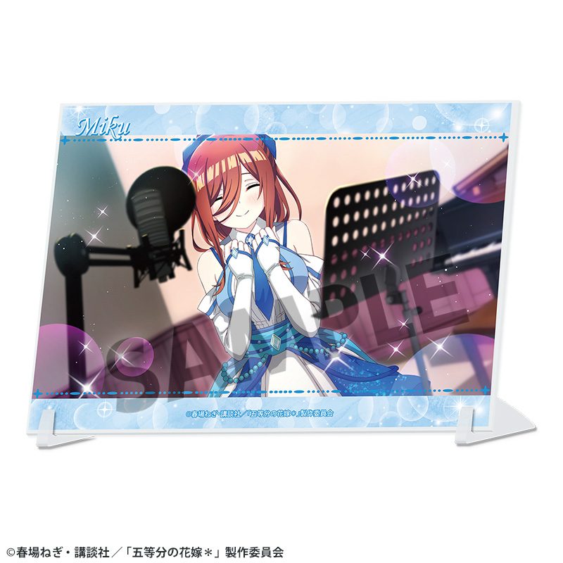 五等分の花嫁* A6ビジュアルアクリルプレート Vol.4 中野三玖 ("The Quintessential Quintuplets Specials 2" A6 Visual Acrylic Plate Vol. 4 Nakano Miku)