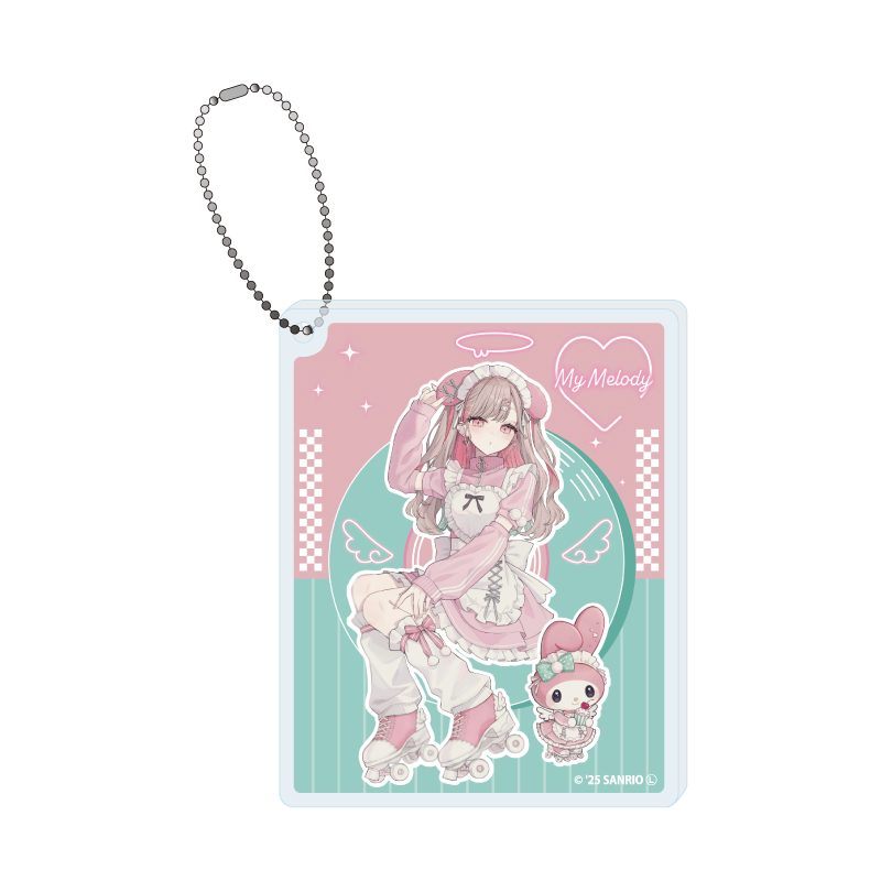 アクリルブロックキーホルダー 赤倉×サンリオキャラクターズ 01 マイメロディ(コラボイラスト) (Acrylic Block Key Chain Akakura x Sanrio Characters 01 My Melody (Collaboration Illustration))