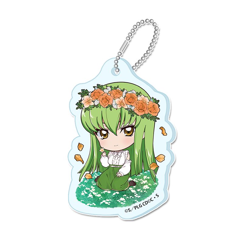 コードギアス 反逆のルルーシュ ぷちちょこミニアクリルキーホルダー C.C.(B) Flower Collection ("Code Geass Lelouch of the Rebellion" Puchichoko Mini Acrylic Key Chain C.C. (B) Flower Collection)