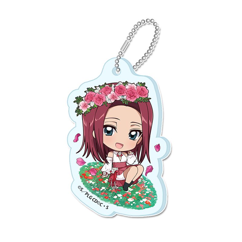 コードギアス 反逆のルルーシュ ぷちちょこミニアクリルキーホルダー カレン(B) Flower Collection ("Code Geass Lelouch of the Rebellion" Puchichoko Mini Acrylic Key Chain Kallen (B) Flower Collection)
