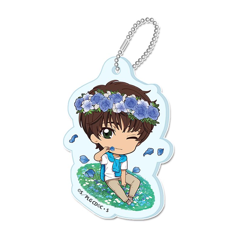 コードギアス 反逆のルルーシュ ぷちちょこミニアクリルキーホルダー スザク(B) Flower Collection ("Code Geass Lelouch of the Rebellion" Puchichoko Mini Acrylic Key Chain Suzaku (B) Flower Collection)