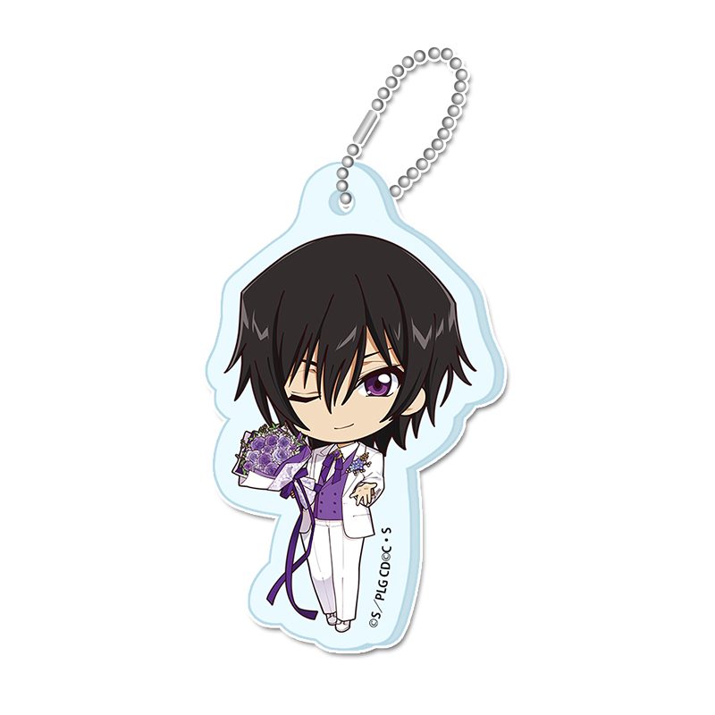 コードギアス 反逆のルルーシュ ぷちちょこミニアクリルキーホルダー ルルーシュ(A) Flower Collection ("Code Geass Lelouch of the Rebellion" Puchichoko Mini Acrylic Key Chain Lelouch (A) Flower Collection)