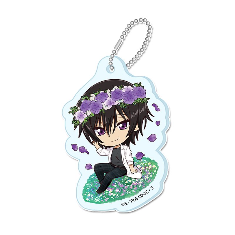 コードギアス 反逆のルルーシュ ぷちちょこミニアクリルキーホルダー ルルーシュ(B) Flower Collection ("Code Geass Lelouch of the Rebellion" Puchichoko Mini Acrylic Key Chain Lelouch (B) Flower Collection)