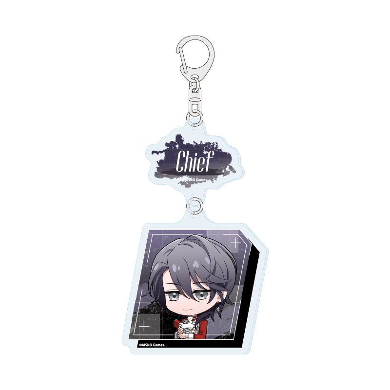 連結アクリルキーホルダー 無期迷途 01 男局長(ミニキャライラスト) (Linked Acrylic Key Chain "Path to Nowhere" 01 Male Chief (Mini Character Illustration))