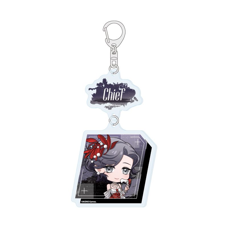 連結アクリルキーホルダー 無期迷途 02 女局長(ミニキャライラスト) (Linked Acrylic Key Chain "Path to Nowhere" 02 Female Chief (Mini Character Illustration))