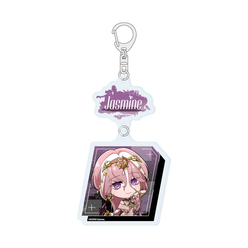 連結アクリルキーホルダー 無期迷途 03 ジャスミン(ミニキャライラスト) (Linked Acrylic Key Chain "Path to Nowhere" 03 Jasmine (Mini Character Illustration))