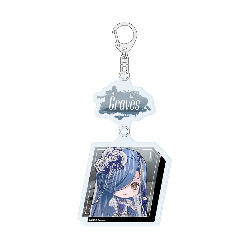 連結アクリルキーホルダー 無期迷途 07 グレイヴ(ミニキャライラスト) (Linked Acrylic Key Chain "Path to Nowhere" 07 Graves (Mini Character Illustration))