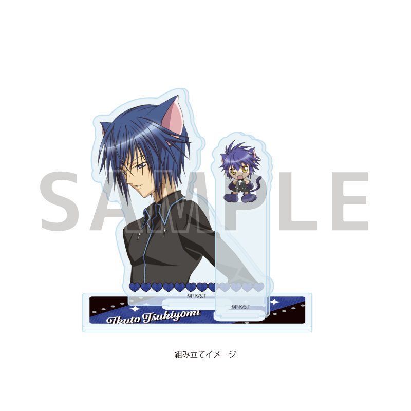 アクリルスタンドプレート しゅごキャラ! 10 月詠イクト&ヨル(公式イラスト) (Acrylic Stand Plate "Shugo Chara!" 10 Tsukiyomi Ikuto & Yoru (Official Illustration))