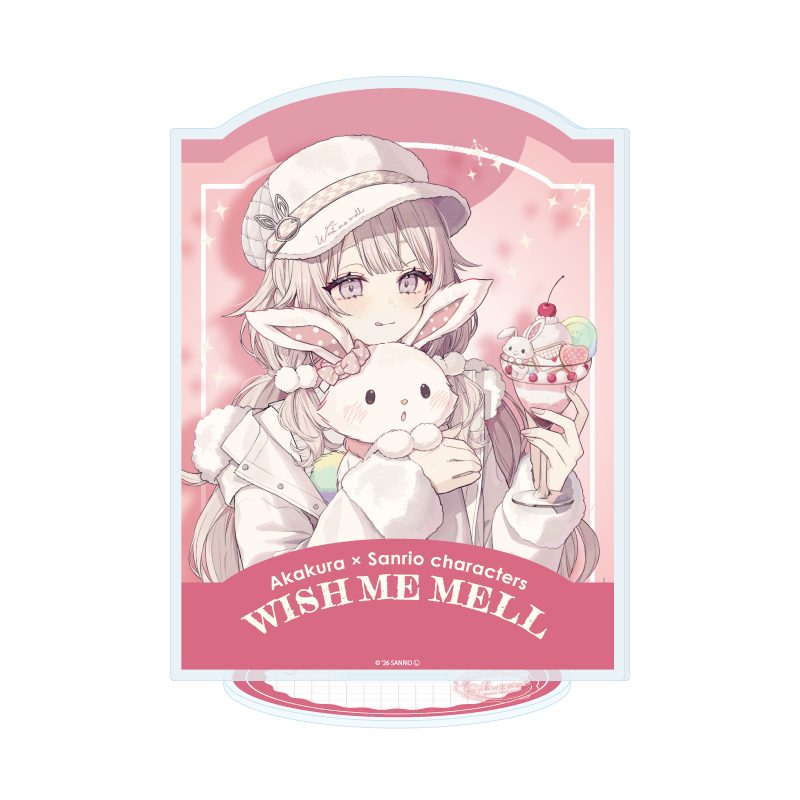 アクリルスタンド 赤倉×サンリオキャラクターズ 58 ウィッシュミーメル(コラボイラスト) (Acrylic Stand Akakura x Sanrio Characters 58 Wish me mell (Collaboration Illustration))