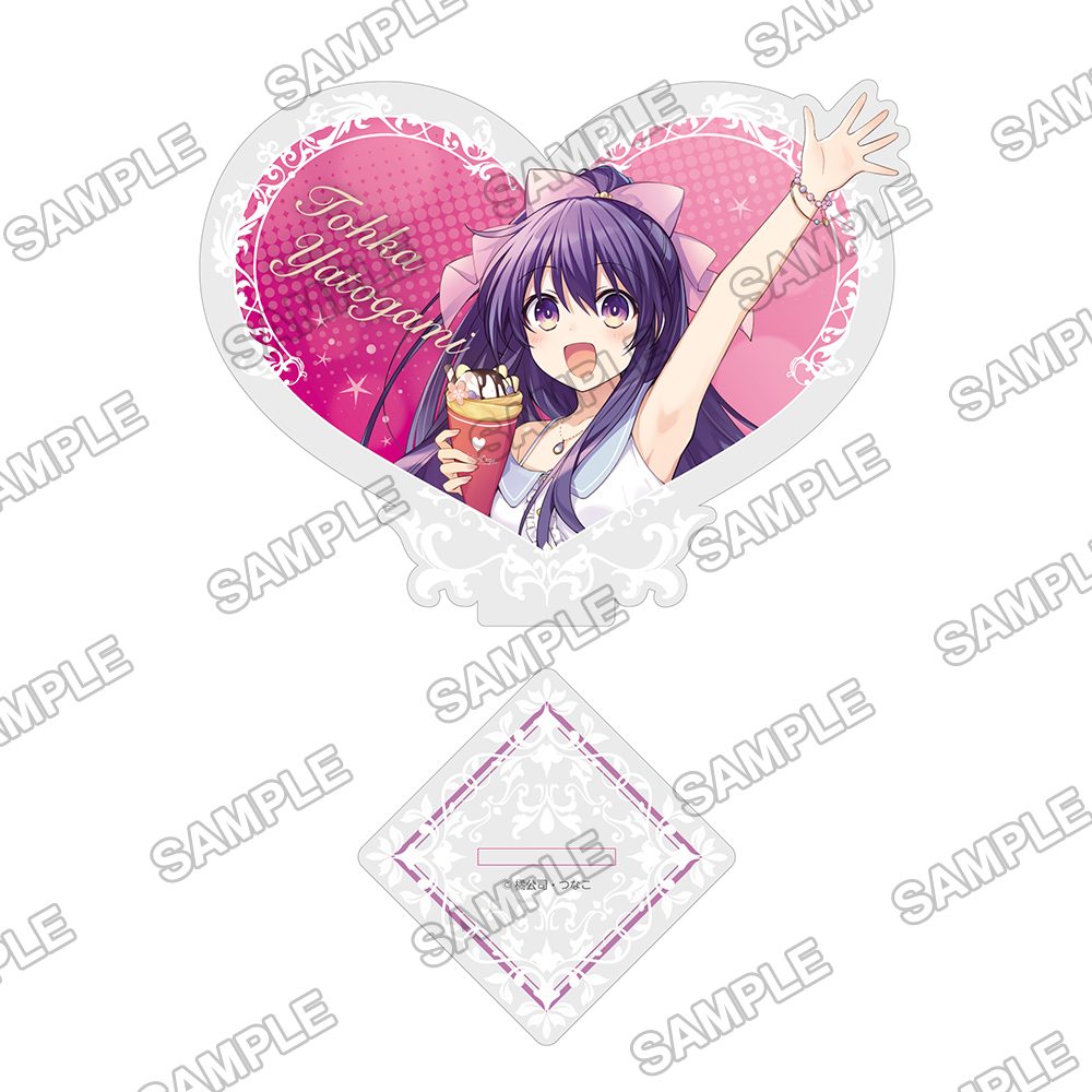 復刻版 デート・ア・ライブ ハッピーバレンタイン2022 ハートアクリルスタンド -夜刀神十香- (Reprint Edition "Date A Live" Happy Valentine 2022 Heart Acrylic Stand -Yatogami Tohka-)
