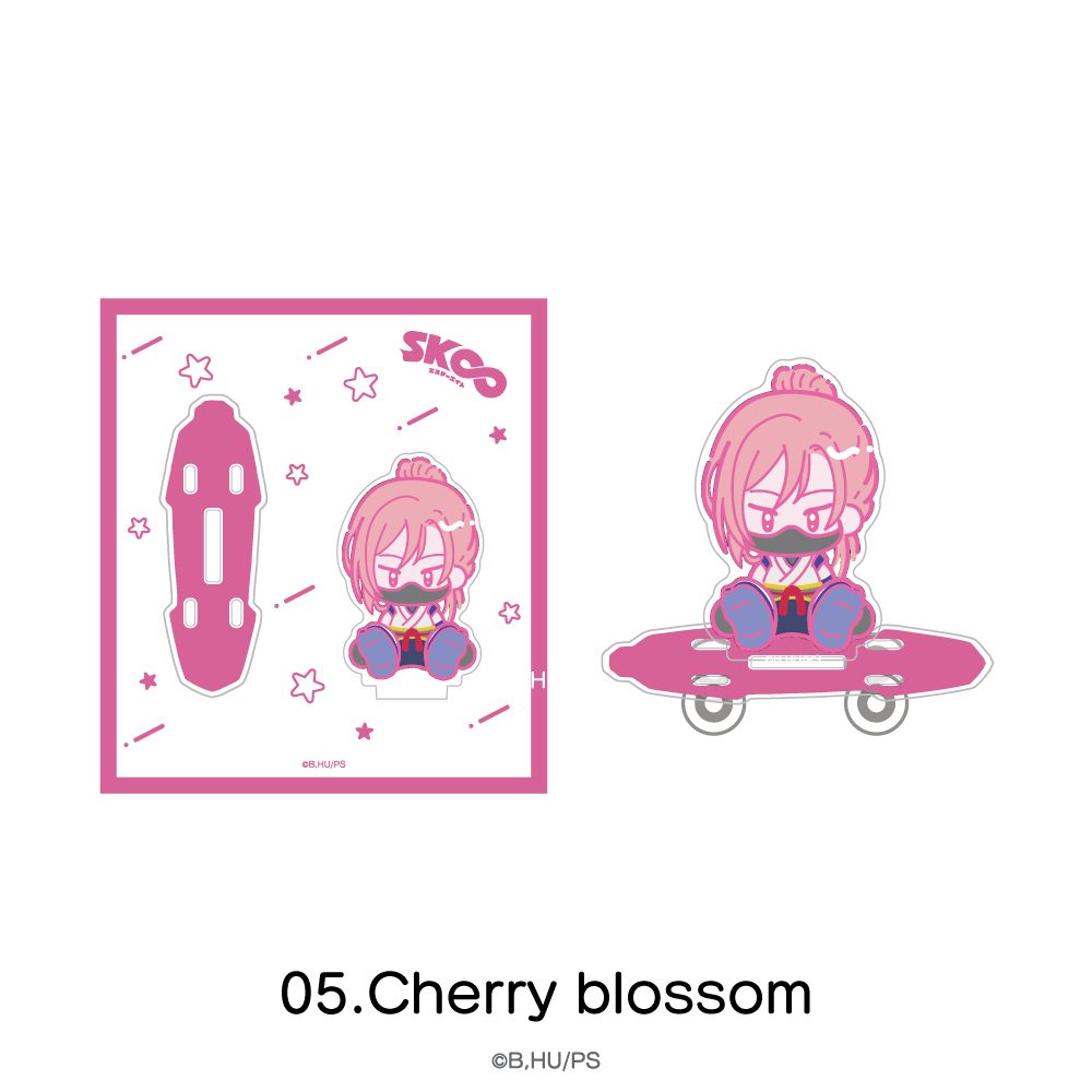SK∞ エスケーエイト スケボーアクリルスタンド 05 Cherry blossom ("SK8 the Infinity" Skateboard Acrylic Stand 05 Cherry blossom)
