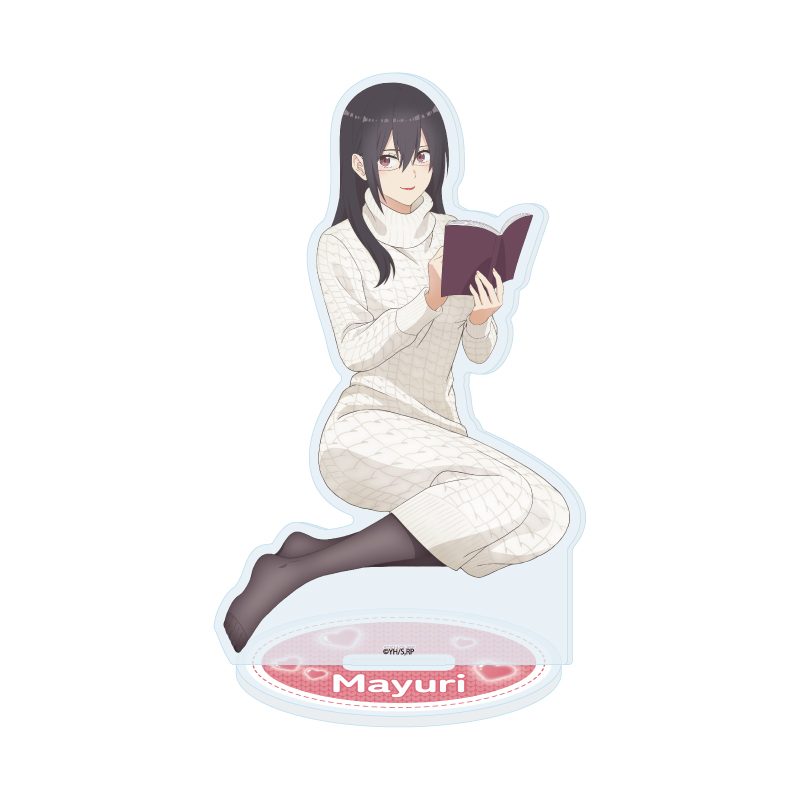 アクリルスタンド 2.5次元の誘惑 19 羽生まゆり お部屋ニットVer.(描き下ろしイラスト) (Acrylic Stand "2.5 Dimensional Seduction" 19 Hanyu Mayuri Room Knit Ver. (Original Illustration))