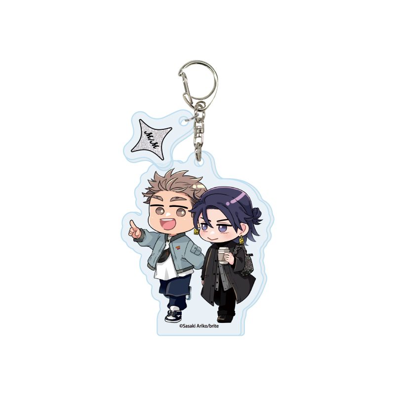 パーツ付きアクリルキーホルダー 佐々木ありこ先生 01 この恋は終わらせない(描き下ろしイラスト) (Acrylic Key Chain with Parts Ariko Sasaki Works 01 "Kono Koi wa Owarasenai" (Original Illustration))