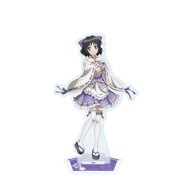 アクリルスタンド 戦姫絶唱シンフォギアXV 61 小日向未来 巫女風メイドVer.(描き下ろしイラスト) (Acrylic Stand "Senki Zessho Symphogear XV" 61 Kohinata Miku Miko Style Maid Ver. (Original Illustration))