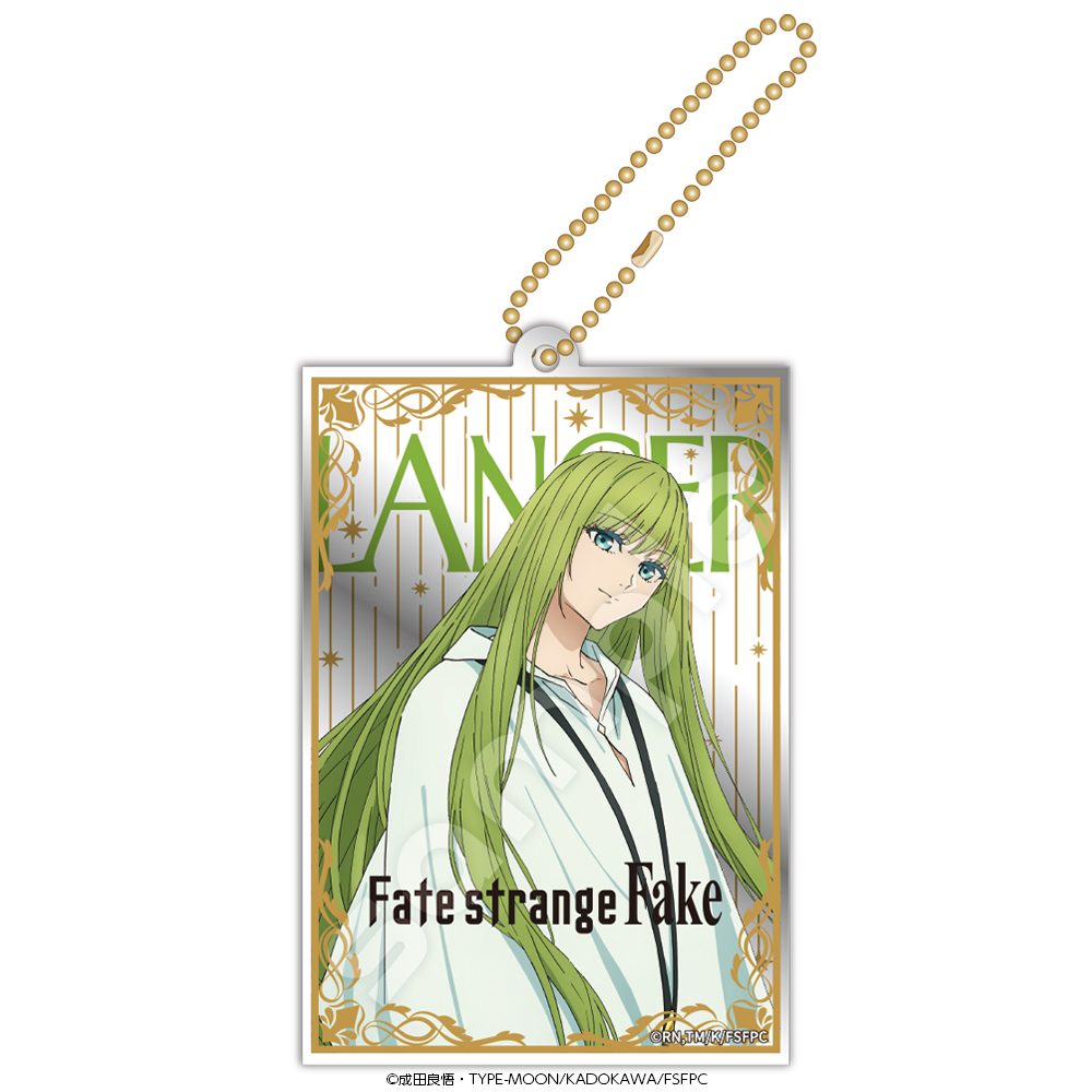 Fate/strange Fake ミラーアクリルキーホルダー ランサー ("Fate/strange Fake" Mirror Acrylic Key Chain Lancer)