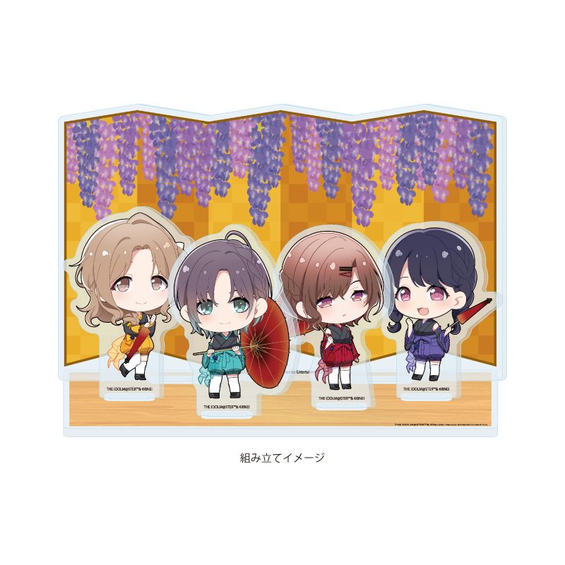 アクリルジオラマ アイドルマスター シャイニーカラーズ 10 283プロ ノクチル 舞姫彩華Ver.(ミニキャライラスト) (Acrylic Diorama "The Idolmaster Shiny Colors" 10 283 Production noctchill Maihime Saika Ver. (Mini Character Illustration))