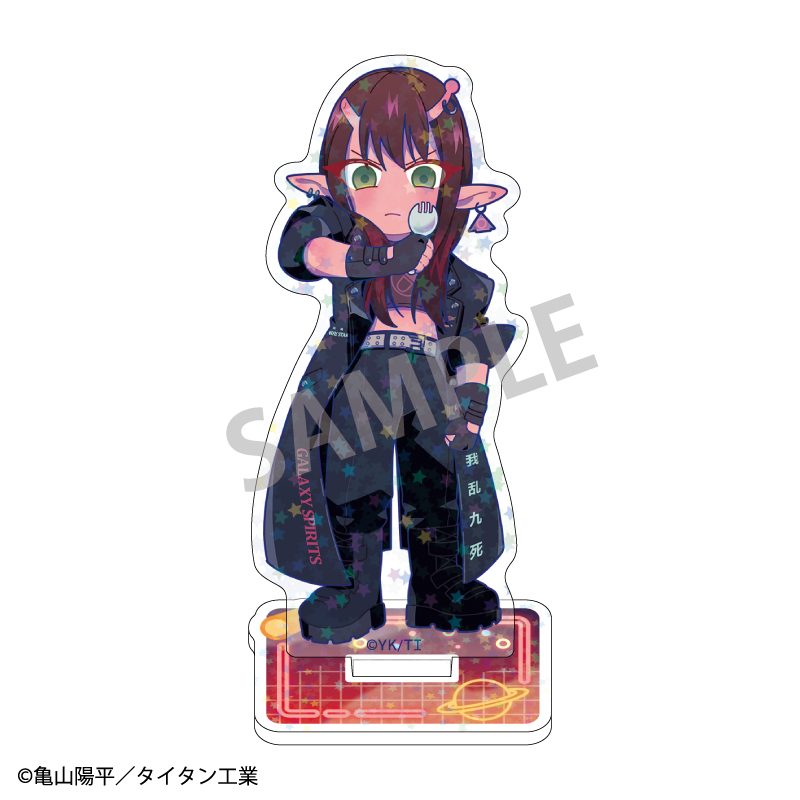 銀河特急 ミルキー☆サブウェイ ホログラムミニアクリルスタンド アカネ 描き起こし第2弾 ("MILKY SUBWAY THE GALACTIC LIMITED EXPRESS" Hologram Mini Acrylic Stand Akane Original Illustration Vol. 2)