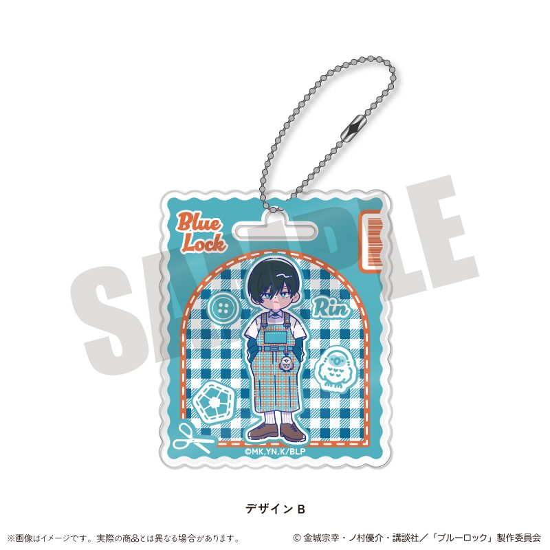 ブルーロック アクリルキーホルダー にゅーとろ 第3弾 B 糸師凛 ("Blue Lock" Acrylic Key Chain Newtoro Vol. 3 B Itoshi Rin)